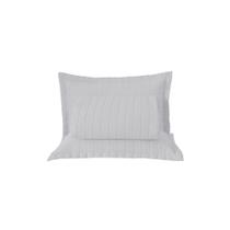 Kit Cobre Leito Colcha Unique Casal Padrão 3 Peças Matelado Percal 300 Fios - Branco - 100% Poliéster
