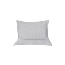 Kit Cobre Leito Colcha Unique Casal Queen 3 Peças Matelado Percal 300 Fios - Branco