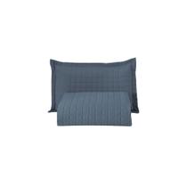 Kit Cobre Leito Colcha Unique Solteiro 2 Peças Matelado Percal 300 Fios - Azul - 100% Poliéster