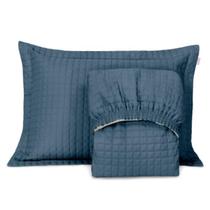 Kit Cobre Leito Com Elástico 2 Peças Solteiro Bicama Percal Plaza Lençol E Fronha Lavive