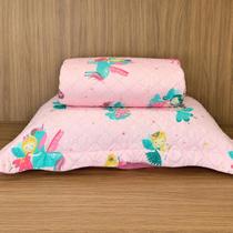 Kit Cobre Leito com Porta Travesseiro Solteiro Infantil 2 Peças 1,60x2,20m Appel