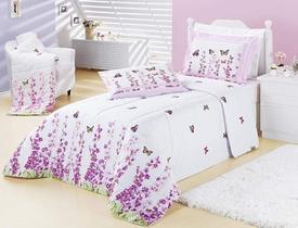 Kit Cobre Leito Craft Solteiro 3 Peças Algodão 200 Fios Borboleta Kit Cobre Leito Craft Solteiro 3 Peças Algodão 200 Fios Borboleta