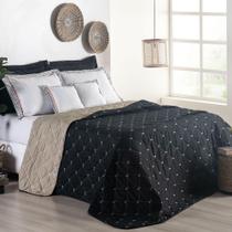 Kit Cobre Leito Dupla Face Bordado Renove - Hipercal 400 Fios - MR Enxovais Kit Cobre Leito Dupla Face Bordado Renove - Hipercal 400 Fios - MR Enxovais