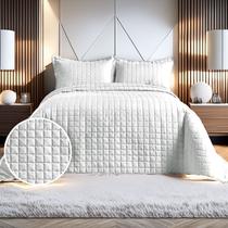 Kit Cobre Leito Dupla Face Micro Percal 400 Fios Casal Com Porta Travesseiro