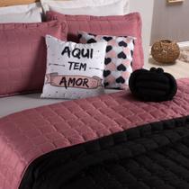 Kit Cobre Leito Dupla Face Paris Queen Cama Posta Blogueira Várias Combinações