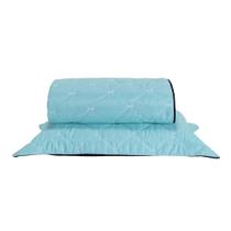 Kit Cobre Leito Dupla Face Solteiro 2 Peças Bordado Essence Hipercal 400 Fios 100% Poliéster - Verde Tiffany