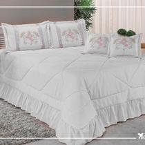 Kit Cobre Leito Especially Casal Completo 7 Peças Kit Cobre Leito Especially Casal Completo 7 Peças