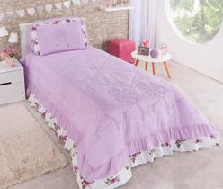 Kit Cobre Leito Infantil Bailarina 2 Peças Lilás