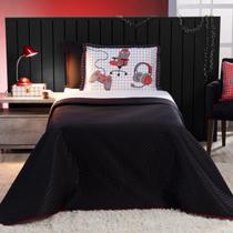 Kit Cobre Leito Infantil Juvenil c/ Fronha Estampada Solteiro 03 Peças - Dupla Face Kit Cobre Leito Infantil Juvenil c/ Fronha Estampada Solteiro 03 Peças - Dupla Face