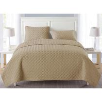 Kit Cobre Leito Jogo Colcha E Capa Almofadas 3 Pcs Aura Queen