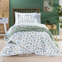 Kit Cobre Leito + Jogo de Cama Tutti Kids 200 Fios Solteiro 05 Peças 100% Poliéster - Dino World