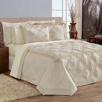 Kit Cobre Leito King Alemanha Bege 5 Peças Kit Cobre Leito King Alemanha Bege 5 Peças