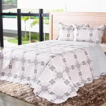 Kit Cobre Leito King Dupla Face Com Porta Travesseiro Ultra Lisse encanto - Bene Casa