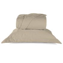 Kit Cobre Leito King Percal 200 Fios Tinto Lumière Teka