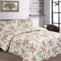 Kit Cobre Leito Luxo Casal Queen 3 Peças Toque Macio e Acabamento Premium