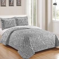 Kit Cobre Leito Luxo Casal Queen 3 Peças Toque Macio e Acabamento Premium