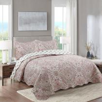 Kit Cobre Leito Luxo Casal Queen 3 Peças Toque Macio e Acabamento Premium