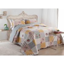 Kit Cobre Leito Luxo Casal Queen 3 Peças Toque Macio e Acabamento Premium