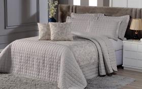 Kit Cobre Leito Luxuor Casal 6 Peças Peseira e Almofadas Variadas Cores Cama Micropercal 200 Fios