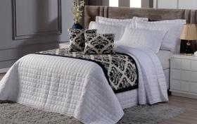 Kit Cobre Leito Luxuor King 6 Peças Peseira e Almofadas Variadas Cores Cama Micropercal 200 Fios