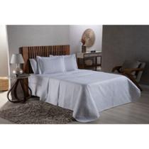 Kit Cobre Leito mais Lençol Casal 4 peças Branco-115-104BR