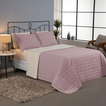 Kit Cobre Leito Matelado Casal 3 Peças Sherpa Pele de Carneiro Percal 180 Fios Dupla Face Kit Cobre Leito Matelado Casal 3 Peças Sherpa Pele de Carneiro Percal 180 Fios Dupla Face