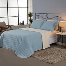 Kit Cobre Leito Matelado Casal 3 Peças Sherpa Pele de Carneiro Percal 180 Fios Dupla Face Kit Cobre Leito Matelado Casal 3 Peças Sherpa Pele de Carneiro Percal 180 Fios Dupla Face