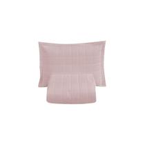 Kit Cobre Leito Matelado Dupla Face Soft 2 Peças Solteiro 100% Poliéster - Rosê Kit Cobre Leito Matelado Dupla Face Soft 2 Peças Solteiro 100% Poliéster - Rosê