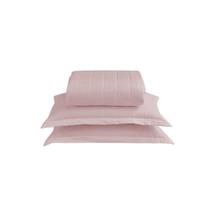 Kit Cobre Leito Matelado Dupla Face Soft 3 Peças King 100% Poliéster Cor:rosê Kit Cobre Leito Matelado Dupla Face Soft 3 Peças King 100% Poliéster Cor:rosê