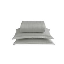 Kit Cobre Leito Matelado Dupla Face Soft 3 Peças Queen 100% Poliéster - Cinza Kit Cobre Leito Matelado Dupla Face Soft 3 Peças Queen 100% Poliéster - Cinza