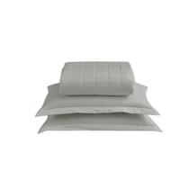 Kit Cobre Leito Matelado Dupla Face Soft 3 Peças Queen 100% Poliéster - Cinza Kit Cobre Leito Matelado Dupla Face Soft 3 Peças Queen 100% Poliéster - Cinza
