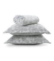 Kit Cobre Leito Matelassê Queen Appel Cinza Kit Cobre Leito Matelassê Queen Appel Cinza
