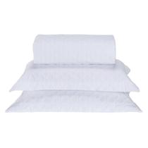 Kit Cobre Leito Milão Casal 3 Peças 100% Poliéster - Branco/branco Kit Cobre Leito Milão Casal 3 Peças 100% Poliéster - Branco/branco