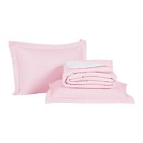 Kit Cobre Leito Premier Casal 3 Peças Hipercal 200 Fios 80% Algodão, 20% Poliéster - Rosa Kit Cobre Leito Premier Casal 3 Peças Hipercal 200 Fios 80% Algodão, 20% Poliéster - Rosa