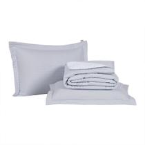 Kit Cobre Leito Premier King 3 Peças Hipercal 200 Fios 80% Algodão, 20% Poliéster - Cinza