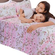 Kit Cobre Leito Queen 3 Peças Dupla Face Bouti Garden