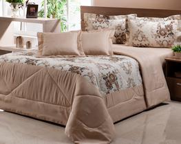 Kit Cobre Leito Queen C/ Lençol Fronha Dupla Face - 6 Peças