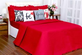 Kit Cobre leito Queen Size com Almofadas e Lencol 8 Pçs Liberty