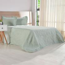 Kit Cobre Leito Queen Ultra Lisse Lisa New 230x250cm Verde Menta