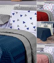 kit cobre leito queen ultrassonico cobertor dupla face 260cm x 240cm moderno kit cobre leito queen ultrassonico cobertor dupla face 260cm x 240cm moderno