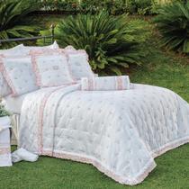 Kit Cobre Leito Rivieri Casal King 5 Peças Percal 400 Fios 100% Algodão - Branco Kit Cobre Leito Rivieri Casal King 5 Peças Percal 400 Fios 100% Algodão - Branco