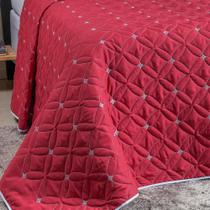 Kit Cobre Leito Roupa De Cama King 7 Peças Macio Bordado Ideale