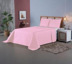 Kit Cobre Leito Ruby Casal Padrão 03 Peças Colcha Slim Matelado Ultrassônico Toque Macio Cores Lisas