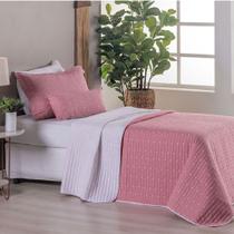 Kit Cobre Leito Solteiro 4 Peças Bordado Urbany 400 Fios