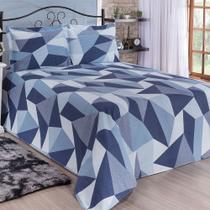 Kit Cobre Leito Solteiro Bella Piquet 02 Peças- Marinho