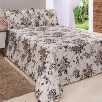 Kit Cobre Leito Solteiro Bella Piquet 02 Peças - Palha