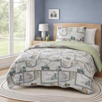 Kit Cobre Leito Solteiro Infantil Menino 2 Peças Dupla Face Corttex Estúdio Mix Pista Kit Cobre Leito Solteiro Infantil Menino 2 Peças Dupla Face Corttex Estúdio Mix Pista