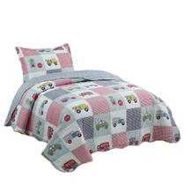 Kit Cobre Leito Solteiro Infantil Quarto De Menina e Menino Dupla Face Matelada