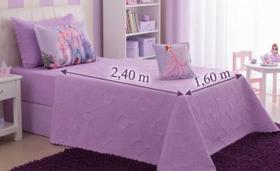 Kit Cobre Leito Solteiro Infantil Sonho, Reino Encantado, Divina Bailarina, Princesa Ursa 03 Peças Rosa Lilás Kit Cobre Leito Solteiro Infantil Sonho, Reino Encantado, Divina Bailarina, Princesa Ursa 03 Peças Rosa Lilás