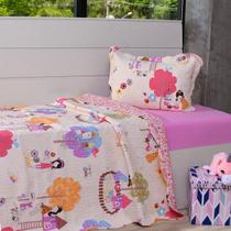 Kit Cobre Leito Solteiro + Porta Travesseiro + Lençol 3Pçs Ballet - Bene Casa